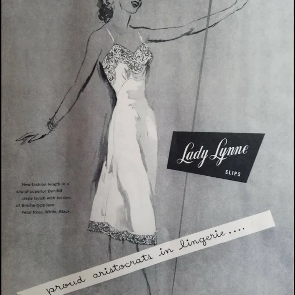 Elegant Cream Lace Slip Dress - Picture 6 of 6